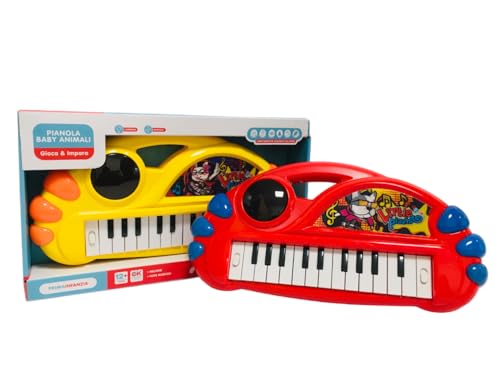 Klavier Tiere für Kinder, Tastatur für Kinder, Klavier für die frühkindliche Kindheit, zum Spielen und Lernen, Musikspiele, Klavier mit Licht und Griff, verschiedene Farben von Generic