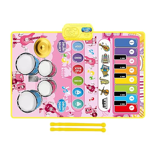 Klaviermatte, Klavierspielmatte für Babys | Trommelspielmatte – Babymusikalische Matte, Bodenmatte für Klaviertastatur, Decke, Früherziehungsspielzeug für Alter von 1 bis 2 Jahren Klaviermatte, Klavierspielmatte für Babys | Trommelspielmatte – Babymusikalische Matte, Bodenmatte für Klaviertastatur, Decke, Früherziehungsspielzeug für Alter von 1 bis 2 Jahren von Generic