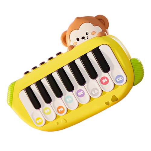 Klaviertastatur für Kinder – kleines Taschenklavier, pädagogisches Instrumentenspielzeug | Niedliches kleines Affen-Musikklavier, Kinder-Klaviertastatur-Affe, multifunktionales Musikinstrument-Spielze von Generic