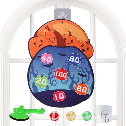 Klebekugelfokussierungsspielzeug, Halloween-Aufkleber-Ball-Set – Wurfspiel für Halloween-Spiele, Familienspielabend, Wurfspiel Klebekugelfokussierungsspielzeug, Halloween-Aufkleber-Ball-Set – Wurfspiel für Halloween-Spiele, Familienspielabend, Wurfspiel von Generic