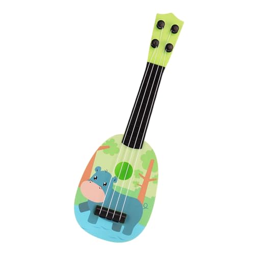 Kleine Kindergitarre | Ukulele mit Tiermotiv | Kinder-Ukulele-Gitarrenspielzeug | 4 verstellbare Saiten -Gitarre, Ukulele-Gitarre, klassisches Instrument zur Verbesserung der Fähigkeiten von Generic