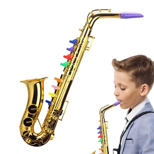 Kleines Spielzeugsaxophon - Bildungssaxophon -Musikspielzeug | Lernen Saxophon, Lustiges Musikinstrument Für Kinder, Kindergartenspielzeug, Kindergarten -Bildungsmusikinstrument Für Kinder von Generic