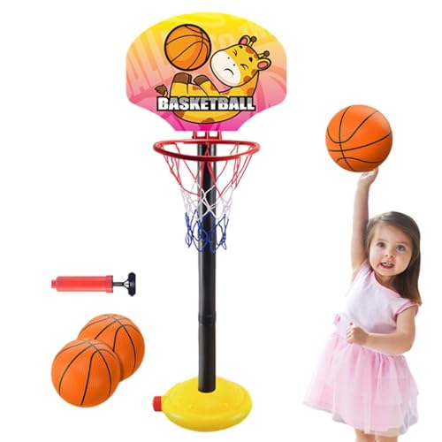 -Basketballkorb, Kinder-Basketballkorb und Ständer, Kinder-Basketballtor, Kinder-Basketballtor, Flexibler Basketballständer in Heimhöhe – Kinder-Ballspiel für Kindergarten, Klassenzimmer von Generic