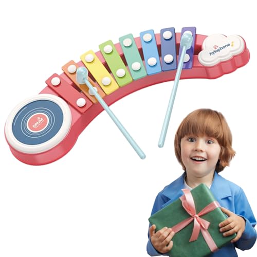 Kleinkind-Xylophon, Xylophon-Klavier | Buntes Musikspielzeug Tragbares Xylophon,Lern- und Bildungsspielzeug, interaktives Kinderspielzeug, vorgetäuschtes Musikinstrument für Kinder von Generic