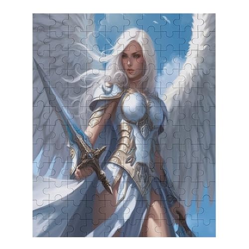 Knight Woman - 1000 Teile Puzzle – - Hochauflösendes - Gelegenheitsspiel – 1000 Teile Holzpuzzle 70 von Generic