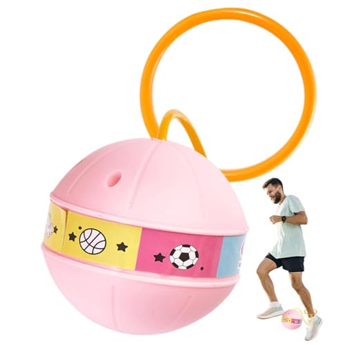 Knöchel-Skip-Ball für Kinder, Skip-Ball-Knöchelspielzeug | Ball-Springseil, leuchtender Hüpfball für Kinderübungen | Sport-Schaukelball, sicheres, farbenfrohes, lustiges Knöchel-Springseil für Kinder, von Generic