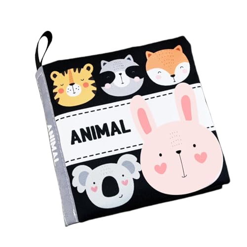 Kreppbücher für Kinder, kognitives Stoffbuch für Kinder,Schwarz-Weiß-Badebuch - Entwicklungsspielzeug Interaktive weiße und schwarze Kreppstoffbücher, sensorische Bücher von g Kreppbücher für Kinder, kognitives Stoffbuch für Kinder,Schwarz-Weiß-Badebuch - Entwicklungsspielzeug Interaktive weiße und schwarze Kreppstoffbücher, sensorische Bücher von g von Generic