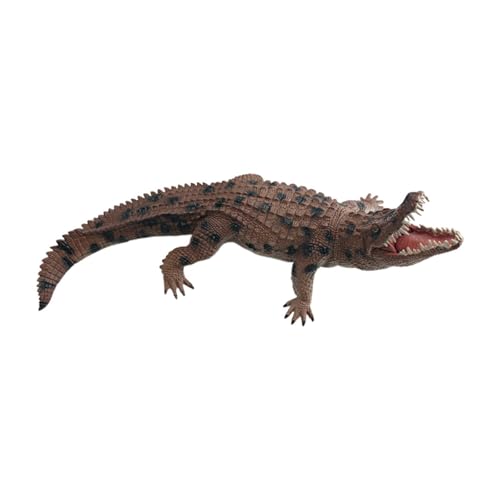 Krokodil-Figur, 32 cm, Lernspielzeug, realistisch, zum Sammeln, weich und dekorativ, Braun Krokodil-Figur, 32 cm, Lernspielzeug, realistisch, zum Sammeln, weich und dekorativ, Braun von Generic