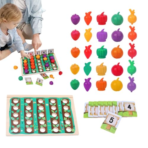 Küchenspielzeug spielen, Fantasy-Food-Spielzeug für Kleinkinder - Gefälschte Gemüseform Matching Erntespiel,Vorschullehr- und Lernspielzeug zur Entwicklung von Feinmotorik Küchenspielzeug spielen, Fantasy-Food-Spielzeug für Kleinkinder - Gefälschte Gemüseform Matching Erntespiel,Vorschullehr- und Lernspielzeug zur Entwicklung von Feinmotorik von Generic