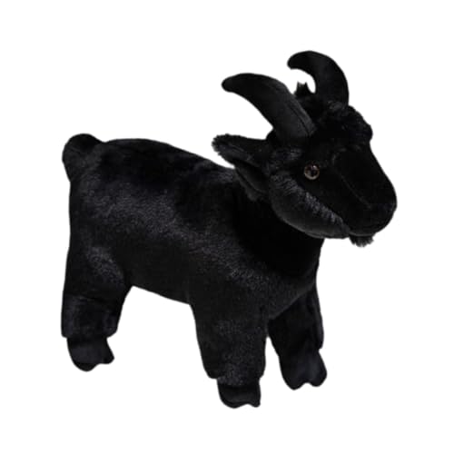 Kuscheltier Plüschtier Schaf Kuscheltier Plushie Puppe für Junge Mädchen, Black and S von Generic