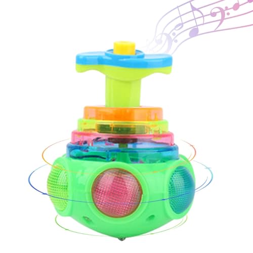 LED - Drehendes Spielzeug Gyroskop mit Lichtern und Musik für Kinder | Erstaunliches Musikspielzeug Dreidel für Kleinkinder, leuchtendes LED-Drehspielzeug für und Mädchen, ott LED - Drehendes Spielzeug Gyroskop mit Lichtern und Musik für Kinder | Erstaunliches Musikspielzeug Dreidel für Kleinkinder, leuchtendes LED-Drehspielzeug für und Mädchen, ott von Generic