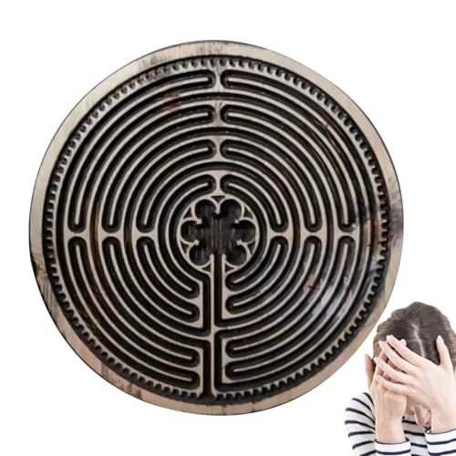 Labyrinth Brettspiel - Tragbares Holzfinger-Labyrinth, robustes pädagogisches Puzzle | Multifunktionales Gehirn-Theaser-Spielzeug für Kleinkinder und Erwachsene, Logic Activity Board verwendet für Labyrinth Brettspiel - Tragbares Holzfinger-Labyrinth, robustes pädagogisches Puzzle | Multifunktionales Gehirn-Theaser-Spielzeug für Kleinkinder und Erwachsene, Logic Activity Board verwendet für von Generic