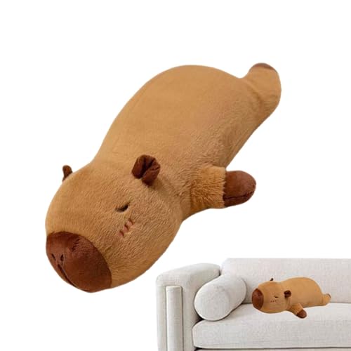 Langes Capybara-Kissen, Capybara-Kissen, süßes Cartoon-weiches Capybara-Streifenkissen | Platzieren Sie EIN Capybara-Kuschelkissen zum Kuscheln und Spielen von Generic