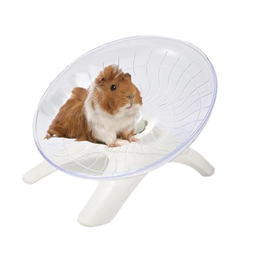 Laufrad für Hamster – fliegende Untertassen-Übung, Rennmäuse-Hamsterscheibe, langlebiges Acryl für kleine Haustiere, Sportspielzeug, leises Spiel, Igelrad von Generic