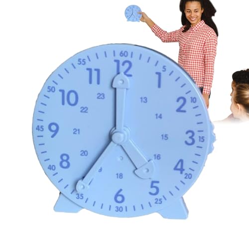 Learning Big Time Student Clock – Learning Big Time Student Clock Stabile Lehruhren Student Clock – Attraktive Übungs-Demonstrationsuhr für Geburtstag, Neujahr, Weihnachten, Ostern, Lernwerkzeug von Generic