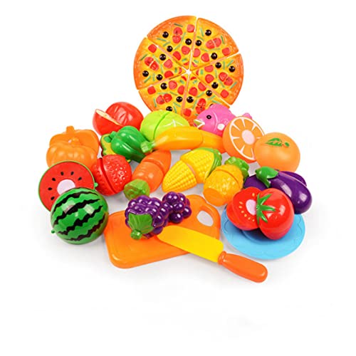 Lebensmittel schneiden Spielzeug für Kinder Spielen Food 24PCs/Set Spielzeug Food BPA kostenlos Obst VERKEMENTAGE Spiele SPIELSPLAY KITILE KITILE ACTORES FÜR GURMEN Jungen Geschenk. von Generic