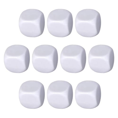 Leere Würfel, leere Würfel - 10 runde Acryl-Würfelblöcke - Sechsseitiges mathematisches Zählen Leere Würfel für Kinder Graffiti, Bausteine, kreative Malerei Leere Würfel, leere Würfel - 10 runde Acryl-Würfelblöcke - Sechsseitiges mathematisches Zählen Leere Würfel für Kinder Graffiti, Bausteine, kreative Malerei von Generic