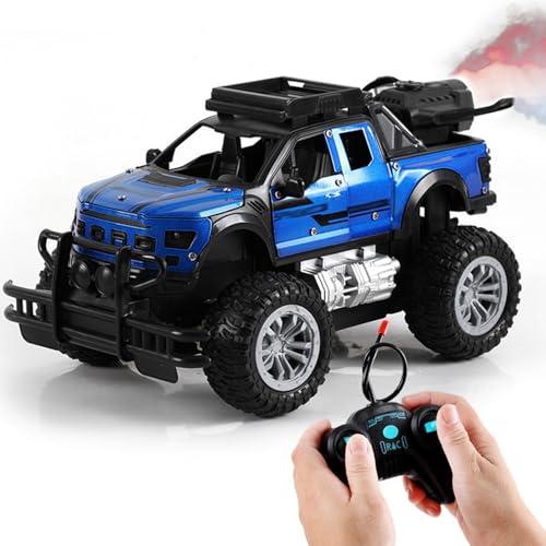 Legierung Simulation Geländewagen Türöffnung Fernbedienung Fahrzeug Spray Geländewagen Kinder Spielzeug Auto Junge Urd899 (Blue, 21x13x12cm) von Generic