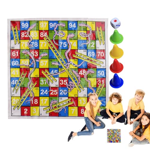 Leiter -Spiel - Compact Faltungsset, Reisetisch Spielzeug | Vintage Snakes Thema, Familie Party Spaß, Mini Chess Style Format, leichte Tragbarkeit für Erwachsene Kinder Gathings Unterhaltung tragbare Leiter -Spiel - Compact Faltungsset, Reisetisch Spielzeug | Vintage Snakes Thema, Familie Party Spaß, Mini Chess Style Format, leichte Tragbarkeit für Erwachsene Kinder Gathings Unterhaltung tragbare von Generic