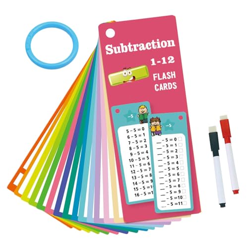 Lernkarten für das Brückenprogramm für Kinder zwischen Kindergarten und Grundschule mit den Schwerpunkten Addition, Subtraktion, Multiplikation und Division Gzm116 (18×7×1cm) von Generic