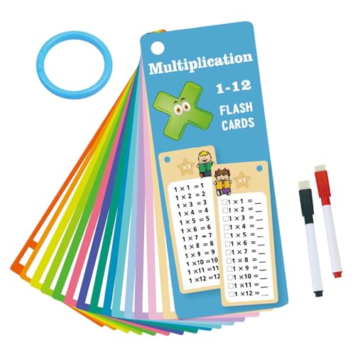 Lernkarten für das Brückenprogramm für Kinder zwischen Kindergarten und Grundschule mit den Schwerpunkten Addition, Subtraktion, Multiplikation und Division Gzm116 (Blue, 18×7×1cm) von Generic