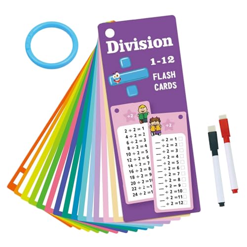 Lernkarten für das Brückenprogramm für Kinder zwischen Kindergarten und Grundschule mit den Schwerpunkten Addition, Subtraktion, Multiplikation und Division Gzm116 (Purple, 18×7×1cm) von Generic