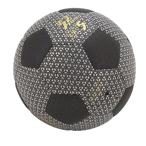 Leuchtender Fußball, PU, ​​maschinengenäht, Leuchtender Fußball, Größe 5, Leuchtender Fußball, Holografisch Reflektierend, für Kunststoffplätze, Betonplätze, Indoor-Sportstätten von Generic