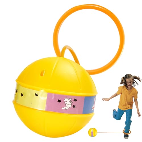 Leuchtender springender Ball Knöchel, Knöchel-Sprungball für Kinder,Hüpfball-Springseil-Kinderübungs-Sprungspielzeug | Buntes Knöchel-Springseil-Spiel, Schaukelball für ältere Menschen, Spaß für Erwac von Generic