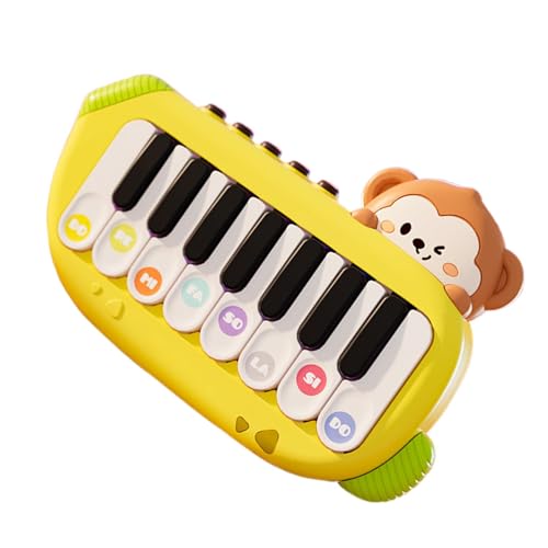 Little Monkey Piano - Musiktastatur für Kinder | Multifunktionales Vorschul-Lernspielzeug, tragbare Musikinstrumente für Kinder im Alter von 3–5 Jahren, kreative und pädagogische Entwicklung von Generic