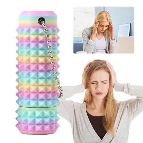 Little Ouchies Schmerz-Lenker Spielzeug, Beruhigender Schlüsselanhänger, 3D-Gedruckter Noppen-Massage-Roller, Stacheliger Grippie Stim Schlüsselanhänger für Erwachsene & Jugendliche Little Ouchies Schmerz-Lenker Spielzeug, Beruhigender Schlüsselanhänger, 3D-Gedruckter Noppen-Massage-Roller, Stacheliger Grippie Stim Schlüsselanhänger für Erwachsene & Jugendliche von Generic