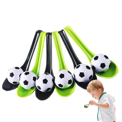 Löffel Staffel Race Set | Sammeln Sie Kinderfußballbälle Sammeln Sie Kinderfußballbälle | Schulunterhalte, Bildungsunterstützung für Home, Spoon Relay Race Toys, um Kindergärtner Kinderlöffel Rennspie von Generic