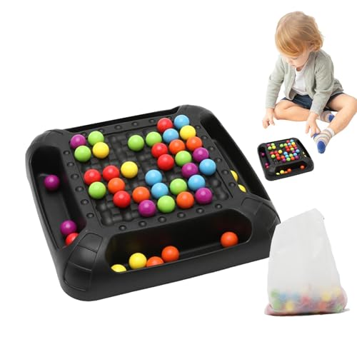 Löschspiel 'Regenbogen Peg Board,Regenbogen Ball Eliminationsspiel - Karte für Perlen Sortieren der Farben, Lernstrategie-Logik-Spiel, Eliminationsspiel a motr von Generic