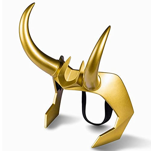 Loki Horn loki helm Gold Crown Maske Halloween Party Kostüm PVC Requisiten von Generic