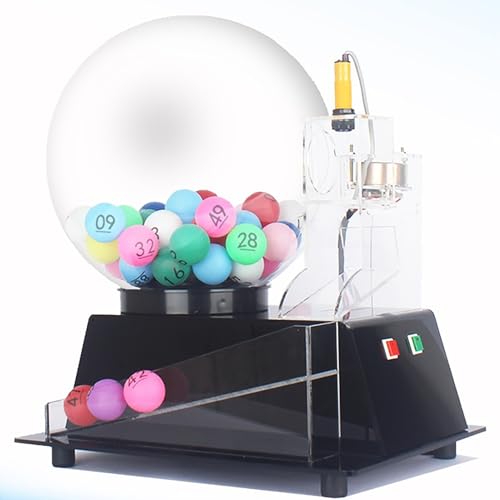Lotterieball-Maschine – Automatische elektrische Bingoball-Maschine mit 100 Stück Ball für Gerechtigkeit und Fairness – perfekte Unterhaltung für Partys, Supermärkte – zufällige Ballauswahl von Generic