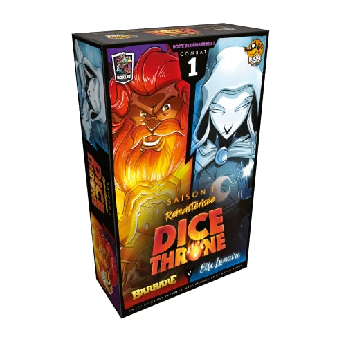 Lucky Duck Games - Dice Throne S1 - Barbare VS Mondelfe - Französische Version von LUCKY DUCK GAMES