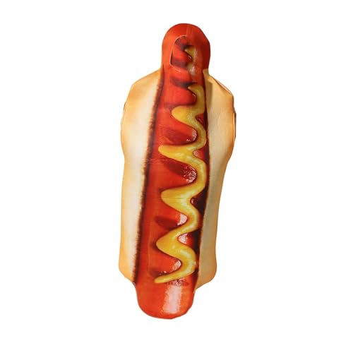 Lustiges Erwachsenenkostüm - Hot-Dog-Outfit für Erwachsene – Unisex-Outfit, Hot-Dog-Kostüm, Cosplay-Zubehör Hotdog-Kostüm für Theateraufführungen Schulaktivitäten von Generic