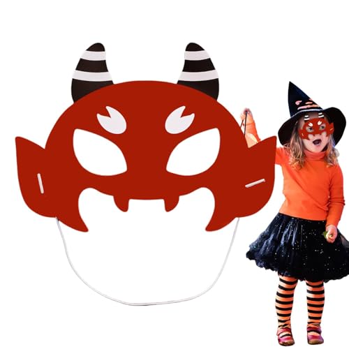 Lustiges Halloween-Kostüm - Halloween-Gesichtsbedeckung, Gesichtsschutz Für Kinder Mit Cartoon-Motiv | Cartoon Kinder Gesichtsbedeckung, Kreative Partygeschenke, Tragbarer Gesichtsschutz Für Cosplay von Generic