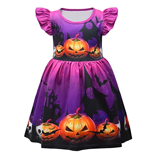 Mädchen Halloween Kostüm Hexen Zauberer Umhang Mädchen Fledermaus Kostüm Niedlich Kostüm KürbisKostüm HexenKostüm Mädchen Festival Bühnenauftritte Kostümzubehör Fancy Cosplay Halloween Party von Generic