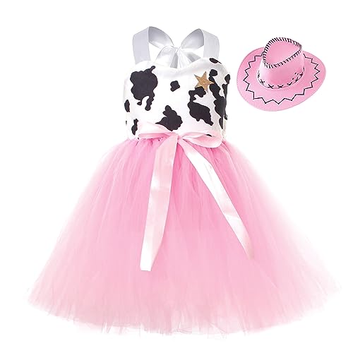 Mädchen Halloween Partykleid ärmelloses Kuh Prinzessin Kostüm Cosplay Outfit mit Hut 2-teiliges Set für Kleinkinder #701C Mädchen Halloween Partykleid ärmelloses Kuh Prinzessin Kostüm Cosplay Outfit mit Hut 2-teiliges Set für Kleinkinder #701C von Generic
