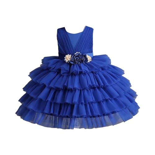 Mädchen Kostüm Karneval - Kinderkleid Puffy Kleid Kuchen Prinzessin Kleid Baby Mädchen Baby Geburtstag Party Urlaub Party Kleid Mädchen Kleid Karneval Party Rock Tutu (Blue, 1-2 Years) von Generic