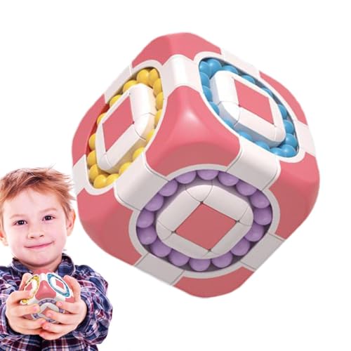 Magic Bean Puzzle Toy – Rotation 2-in-1 Magic Bean Cube | Lernpuzzle für Stressabbau & Brain Training Game, Lernspielzeug von Generic