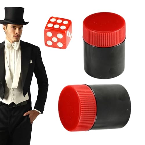 Magic Dice Trick Prop - Magic Stage Illusions Dice, Klassischer Würfel Trick | Magic Tricks Magic Dice, Komplette Magic Dice Trick Kit, Magic Game Dice Toy, Dice Magic Bühne Illusion Requisiten Gimmic von Generic