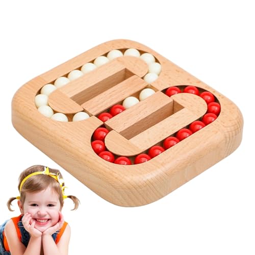 Magisches Bohnen-Puzzle-Spielzeug – Interaktives rotierendes Perlenlabyrinth, Hand-Spinner zum Stressabbau | Lern-Sinnesspiel für Kinder, Denkspiel-Geschenk für Kinder ab 3 Jahren von Generic