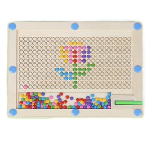 Magnetische Kritzeltafel mit gepunkteten Perlen - Magnetische Kritzeltafel für Kinder mit Perlen | Holzmaltisch mit magnetischen Perlen | Kreative magnetische Tafel Magnetische Kritzeltafel mit gepunkteten Perlen - Magnetische Kritzeltafel für Kinder mit Perlen | Holzmaltisch mit magnetischen Perlen | Kreative magnetische Tafel von Generic