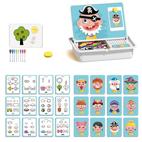 Magnetische Puzzles, Face Dress Up Reisespiel, doppelseitiges pädagogisches Lernspielzeug, 2025 neues magnetisches Mathe-Meisterset, sicher und langlebig, fördert Kreativität und Lernen(Characters) Magnetische Puzzles, Face Dress Up Reisespiel, doppelseitiges pädagogisches Lernspielzeug, 2025 neues magnetisches Mathe-Meisterset, sicher und langlebig, fördert Kreativität und Lernen(Characters) von Generic
