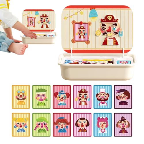 Magnetische Puzzles Für Kinder - Magnetisches Holz Puzzle Tischspiel Mit Aufbewahrungsbox,Lernspielzeug Für Kinder Im Vorschulalter,Ab 3 4 5 6 Jahre Madchen Magnetische Puzzles Für Kinder - Magnetisches Holz Puzzle Tischspiel Mit Aufbewahrungsbox,Lernspielzeug Für Kinder Im Vorschulalter,Ab 3 4 5 6 Jahre Madchen von Generic