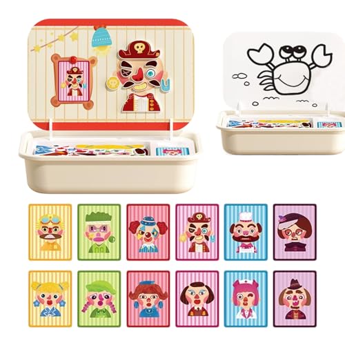 Magnetische Puzzles Für Kinder - Magnetisches Holz Puzzle Tischspiel Mit Aufbewahrungsbox,Lernspielzeug Für Kinder Im Vorschulalter,Ab 3 4 5 6 Jahre Madchen Magnetische Puzzles Für Kinder - Magnetisches Holz Puzzle Tischspiel Mit Aufbewahrungsbox,Lernspielzeug Für Kinder Im Vorschulalter,Ab 3 4 5 6 Jahre Madchen von Generic