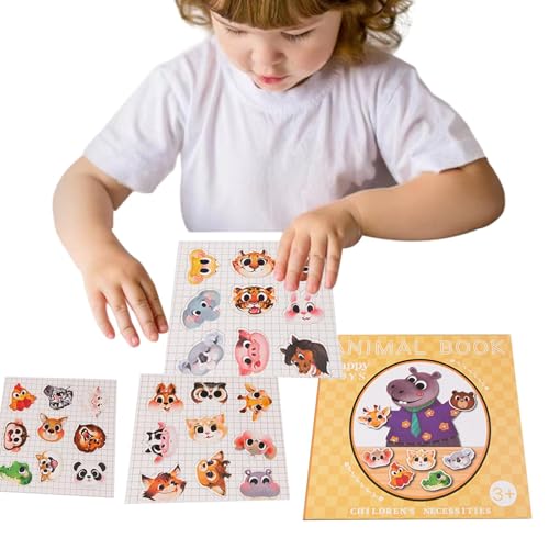 Magnetische Puzzles für Kinder,Magnetpuzzle,Cartoon-Magnet-Puzzlebuch | Aktivitätsbrett, Auto-Aktivitätenspielzeug, tragbares Vorschul-Lernspielzeug von Generic