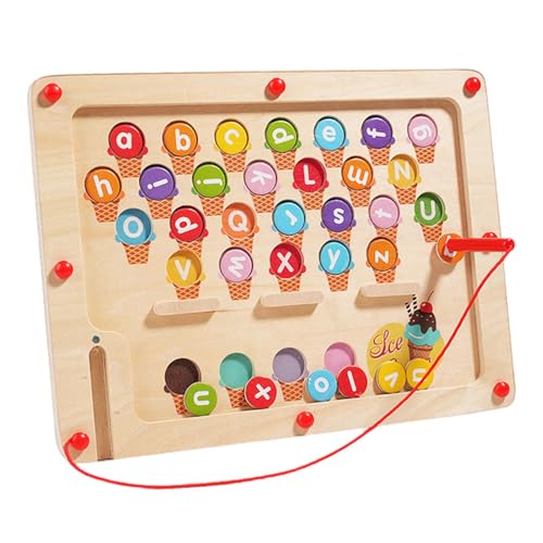 Magnetische Tafel für Kleinkinder, magnetisches Labyrinth-Spielzeug, Holz-Labyrinth-Brettspielzeug, Homeschool liefert Lernspielzeug, Labe Lernspiel von Generic