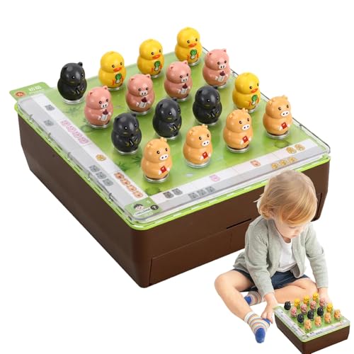 Magnetisches Brettspiel für Kinder, magnetisches Schachspiel für Kinder, Interaktives Familienstrategiespiel mit Tiermagneten, Strategische Aktivität zur Entwicklung von Kindern für Geburtstage, Zusam von Generic